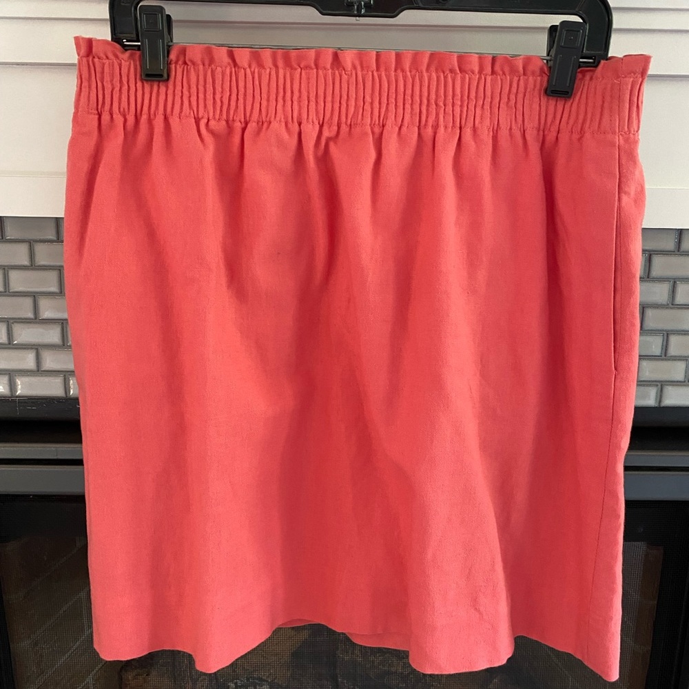 Jcrew Factory Sidewalk Skirt in Coral